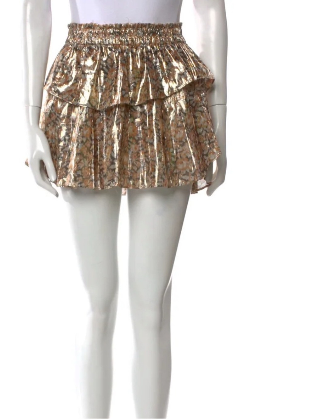 LoveShackFancy Heritage Ruffle Mini Skirt - Picture 2 of 5